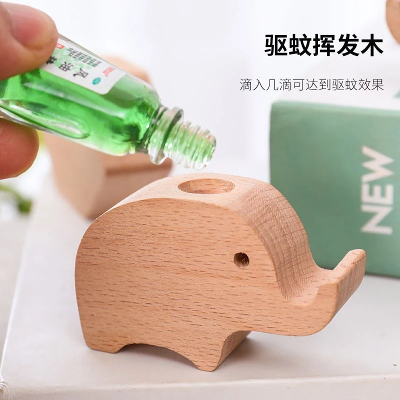 扩香木精油无火香薰衣柜室内车载桌面大象摆件随身除味留香