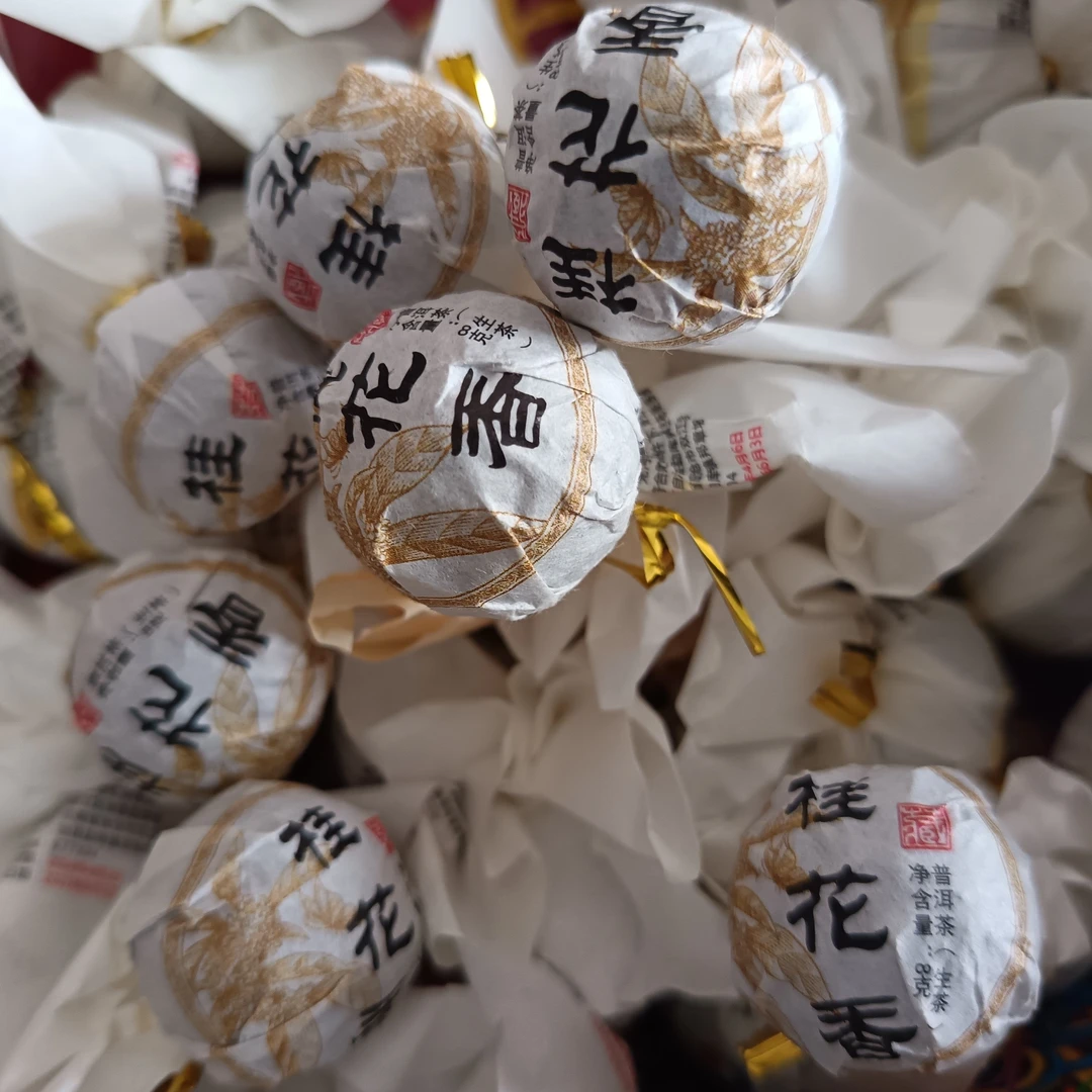 2025年，坝气山，头春头采，普洱生茶，古树龙珠，一棵8克，38棵一单