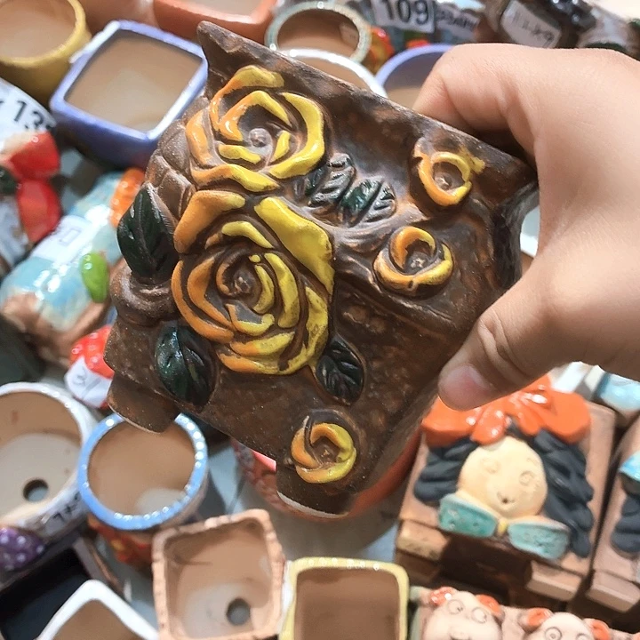 多肉花盆满15包邮