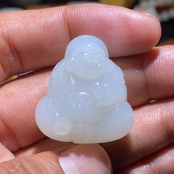 和田玉未镶嵌吊坠(不含链)