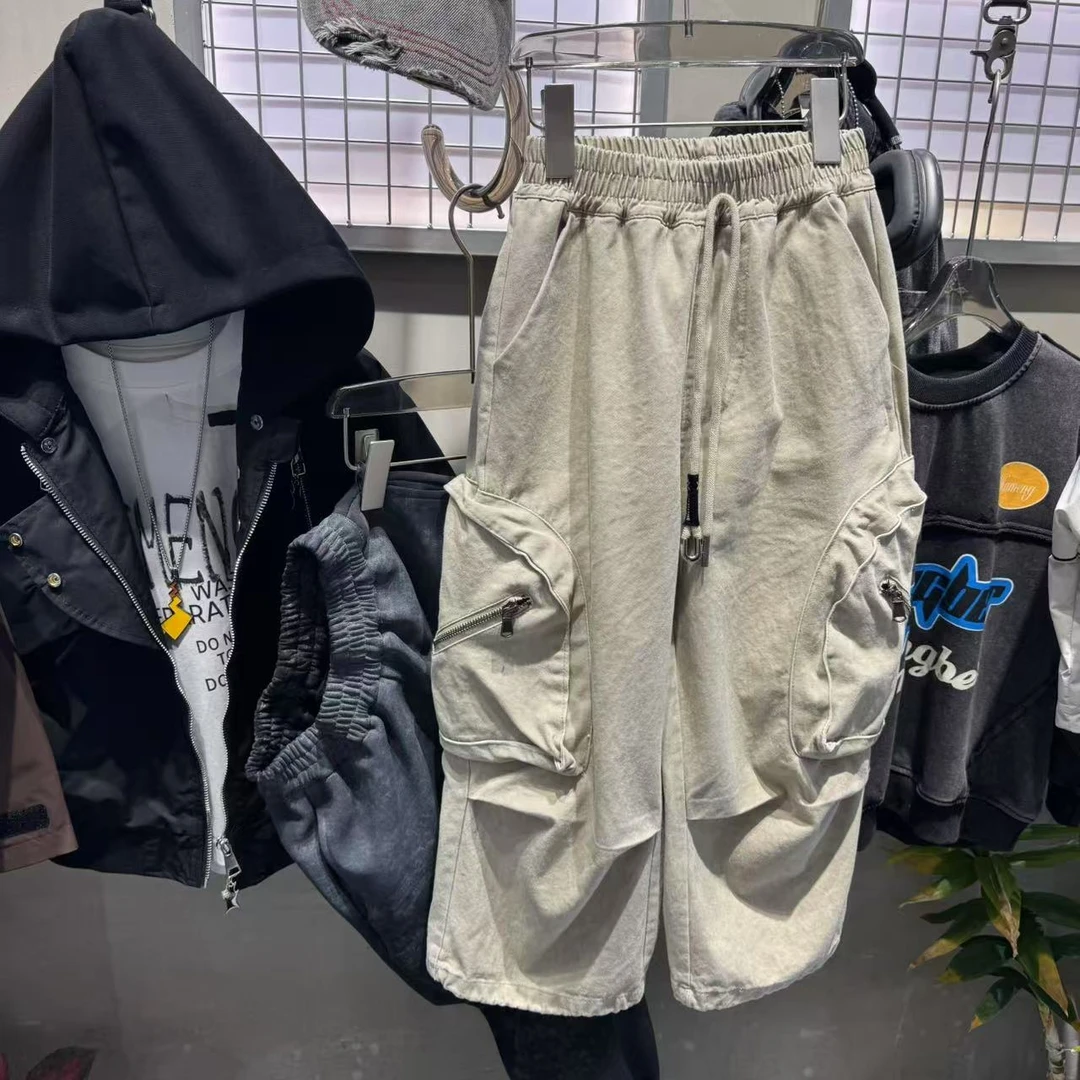 若大王时尚百搭童装立体大口袋工装裤 H25005