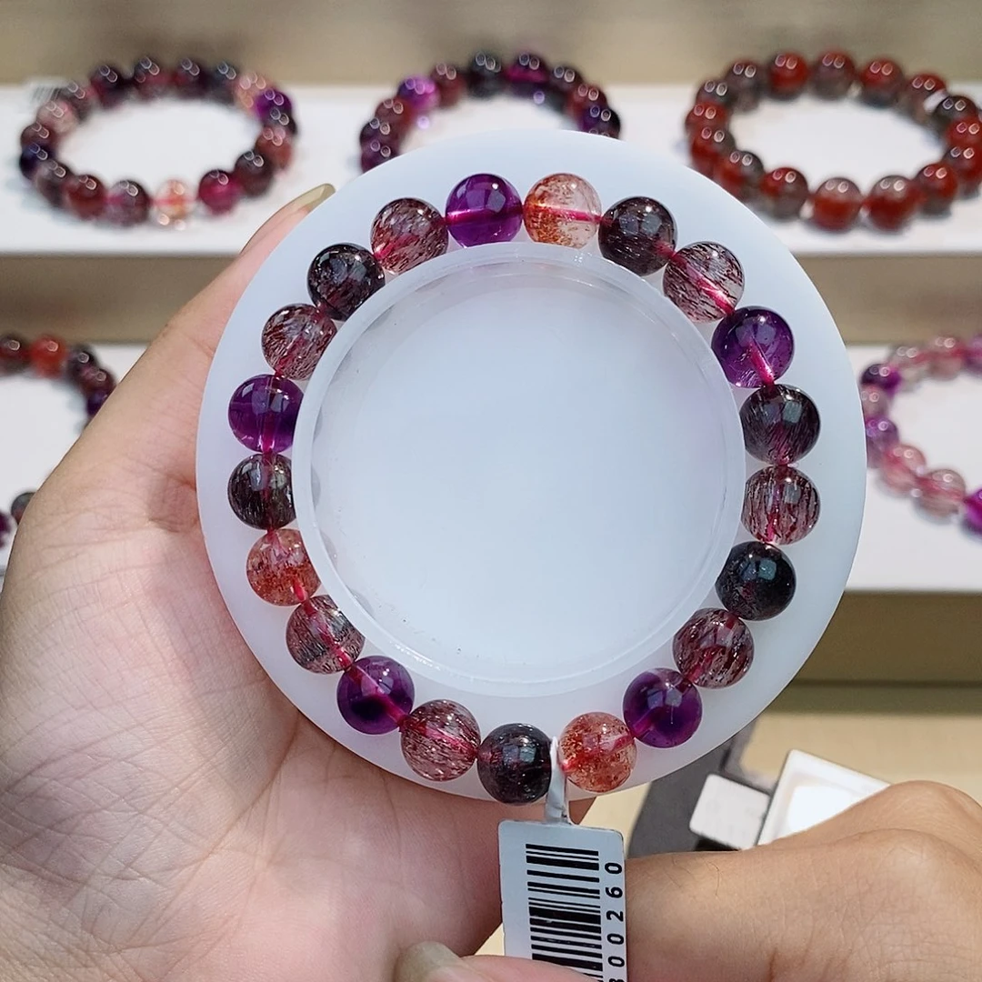 水晶未镶嵌手链黑加仑9