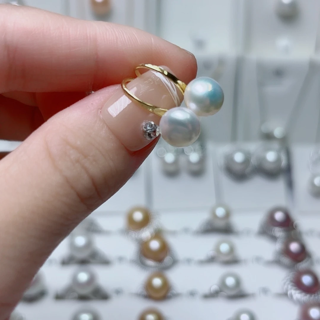 淡水珍珠银S925镶嵌颈饰