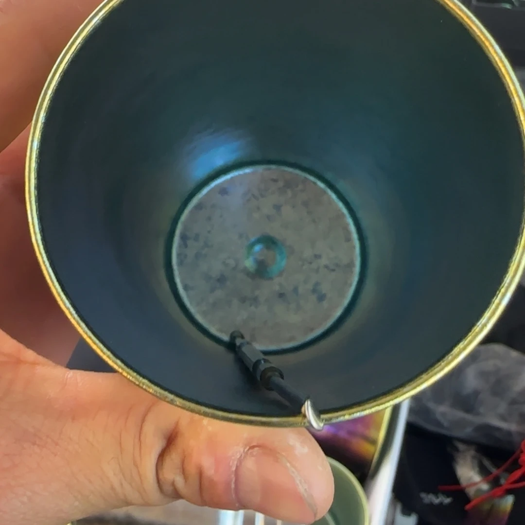 金属一个啤酒杯金边微瑕带耳勺