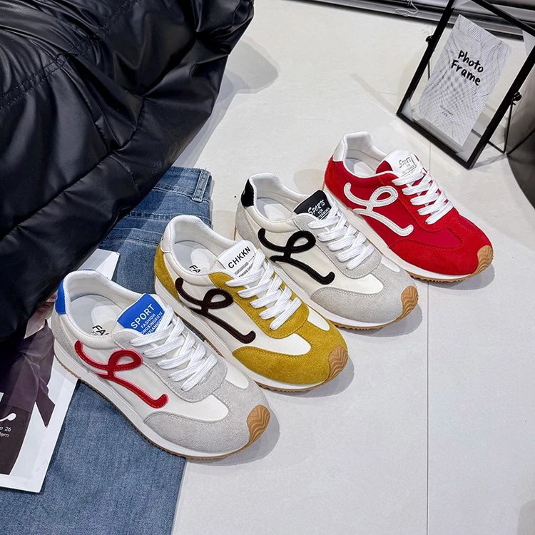 阿甘鞋2025新款德训鞋春季软底防滑复古显脚小女款小众设计感休闲