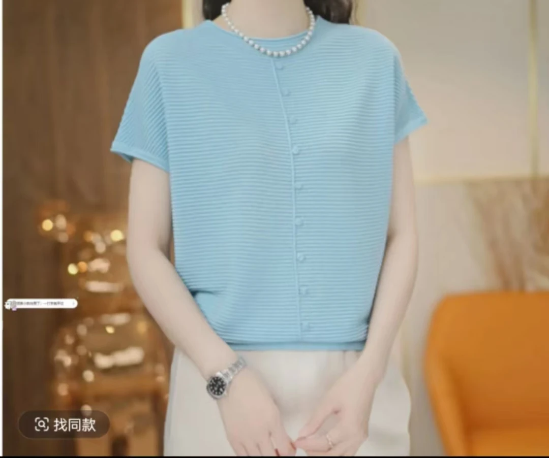 【夏日严选1】2025新款圆领百搭女生针织衫休闲时尚