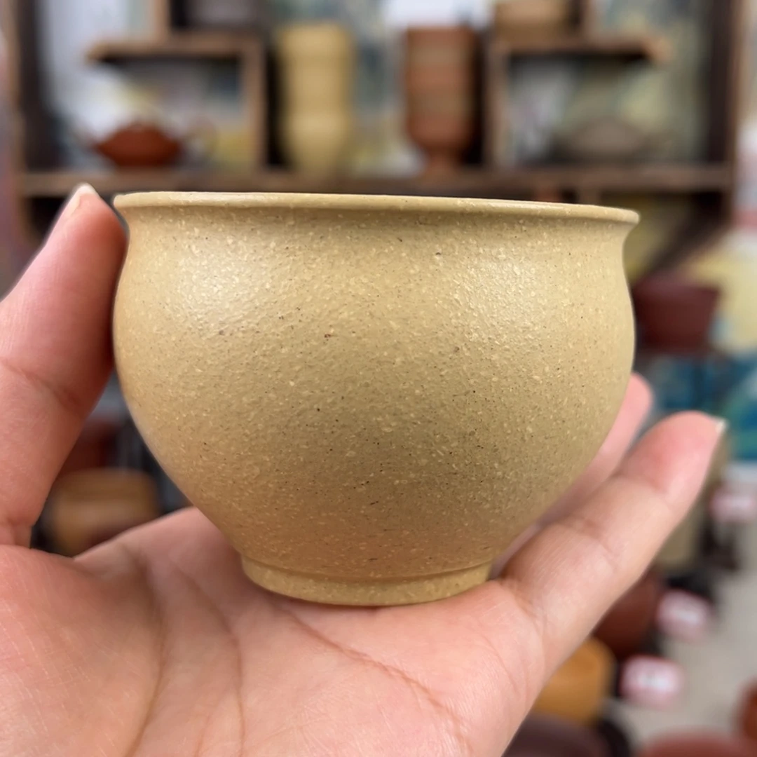 紫砂茶杯拙器甄选，纯原本矿。