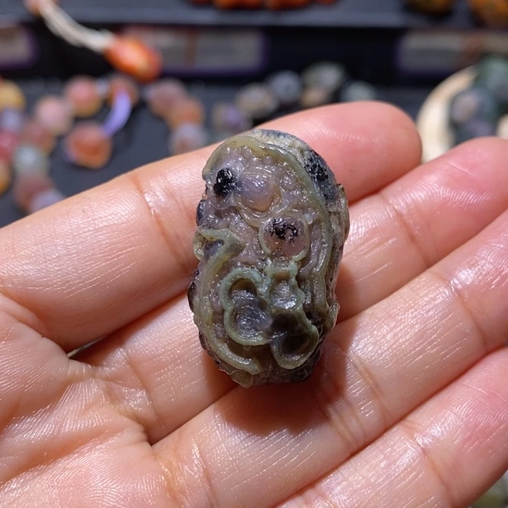 有机玻璃玛瑙原石放漏