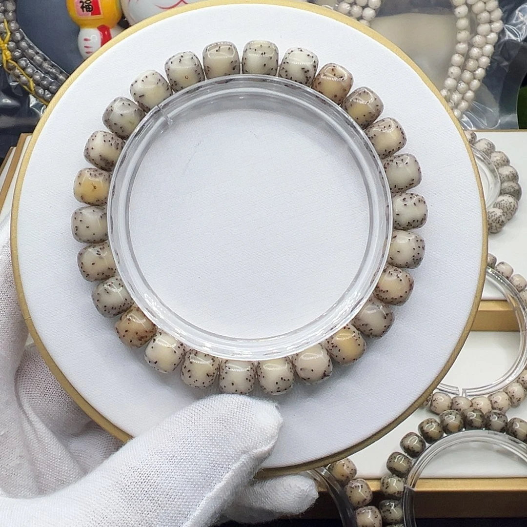 手串星月菩提全玉化冰糖9✖️8半壁留白