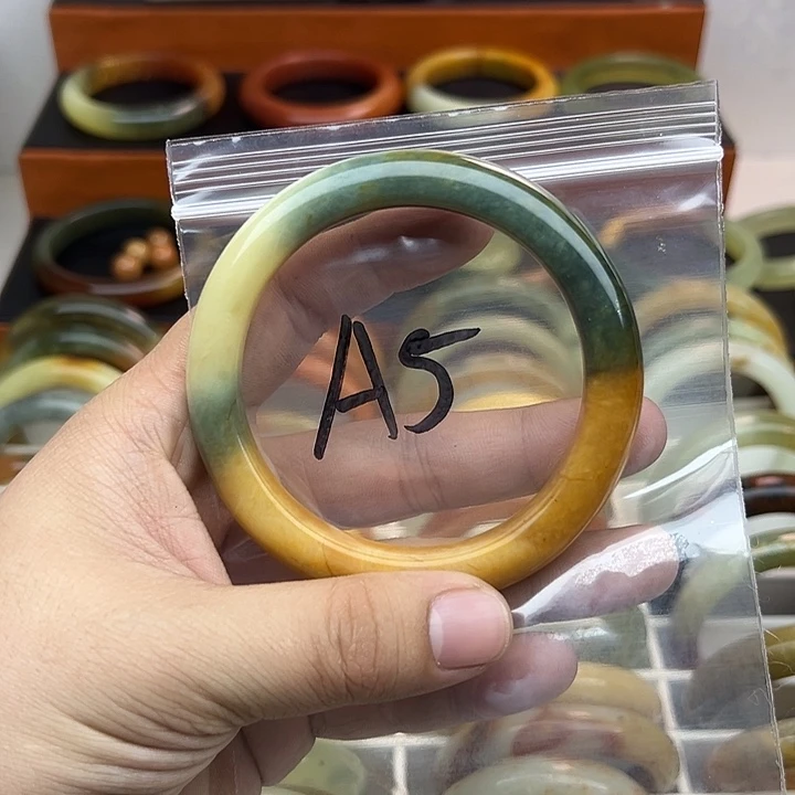 稳****蛇纹石玉合金手镯