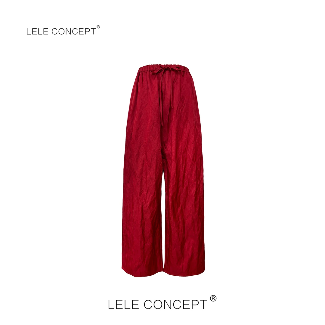 LELE CONCEPT丨「丽」时尚百搭气质九分抽带裤K0471