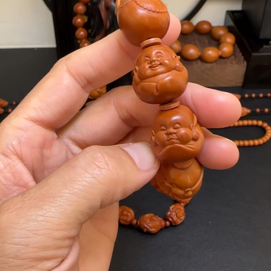 橄榄核手串/手链乐自在弥勒