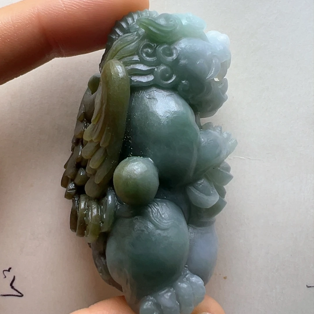 未镶嵌定制翡翠缅甸翡翠A货飞天大貔恘