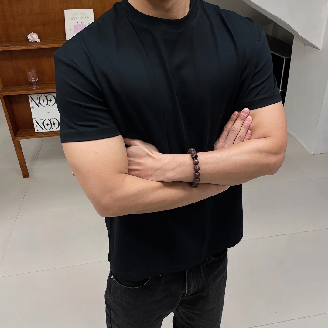 GTAL美式休闲纯色T纳维亚科技面料健身运动冰皮速干弹力圆领短袖