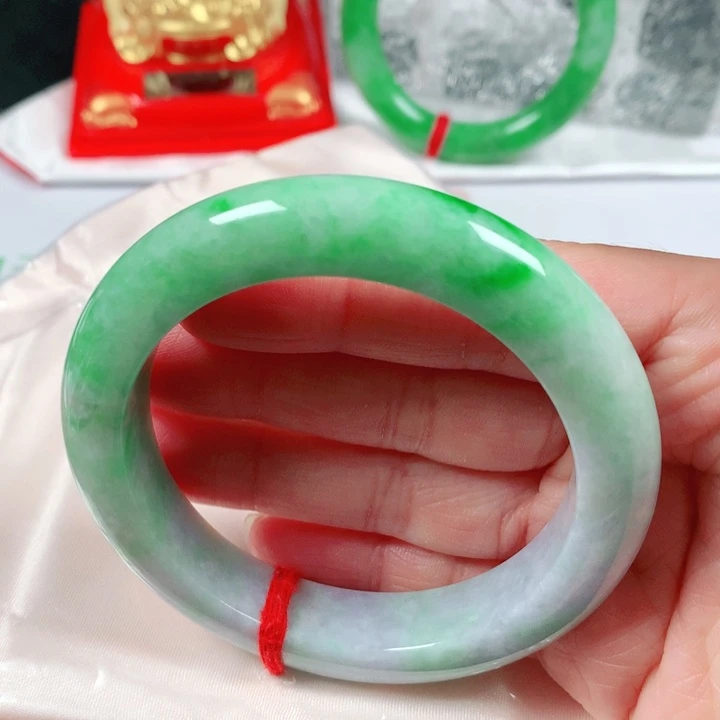 未镶嵌手镯翡翠  编号S51830 正圈56+