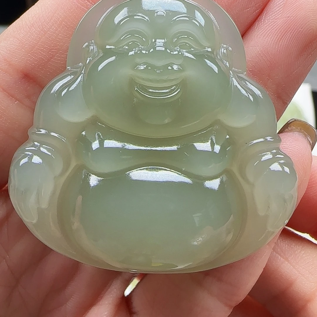 吊坠(赠链)足金镶嵌和田玉