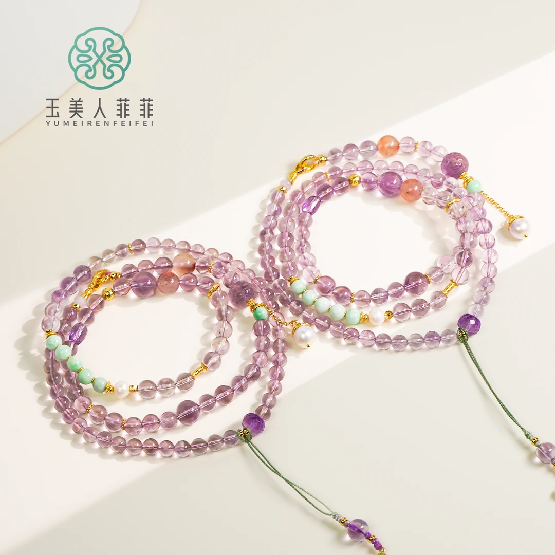 【春日珠宝】菲菲珠宝好*S925水晶圆珠约6mm项链-多样性发一