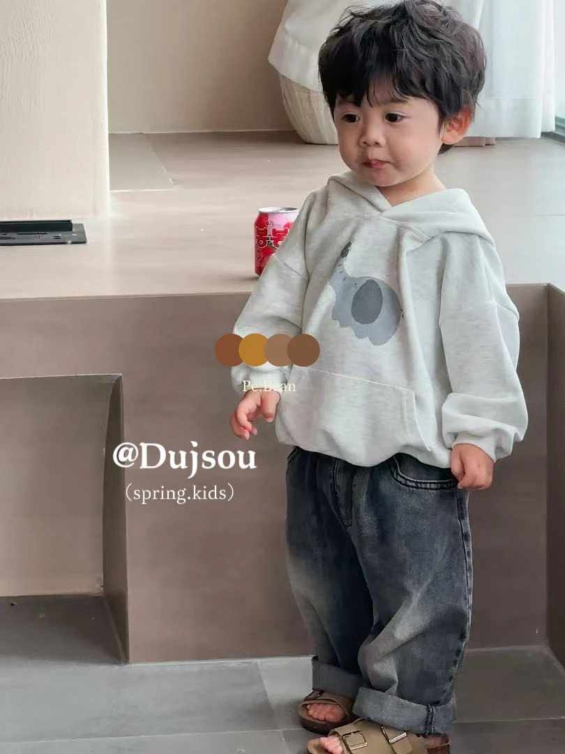 【新疆包邮】春季新款小象连帽卫衣G203