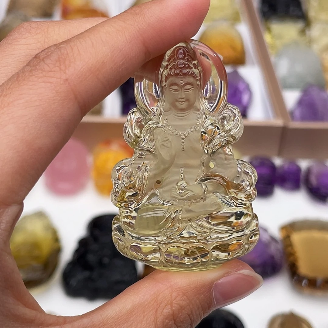 水晶颈饰未镶嵌定制吊坠观音