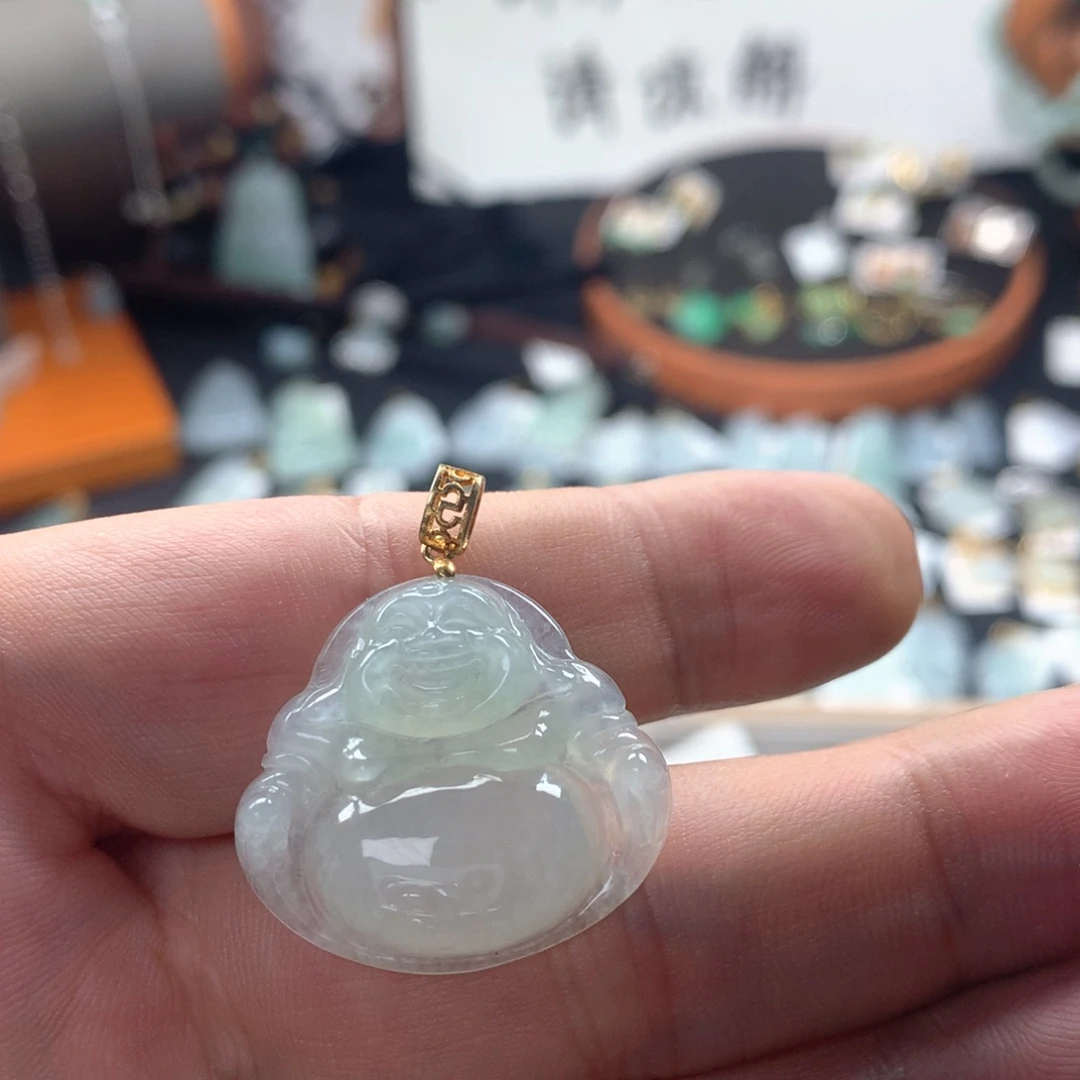 颈饰银S925镶嵌翡翠