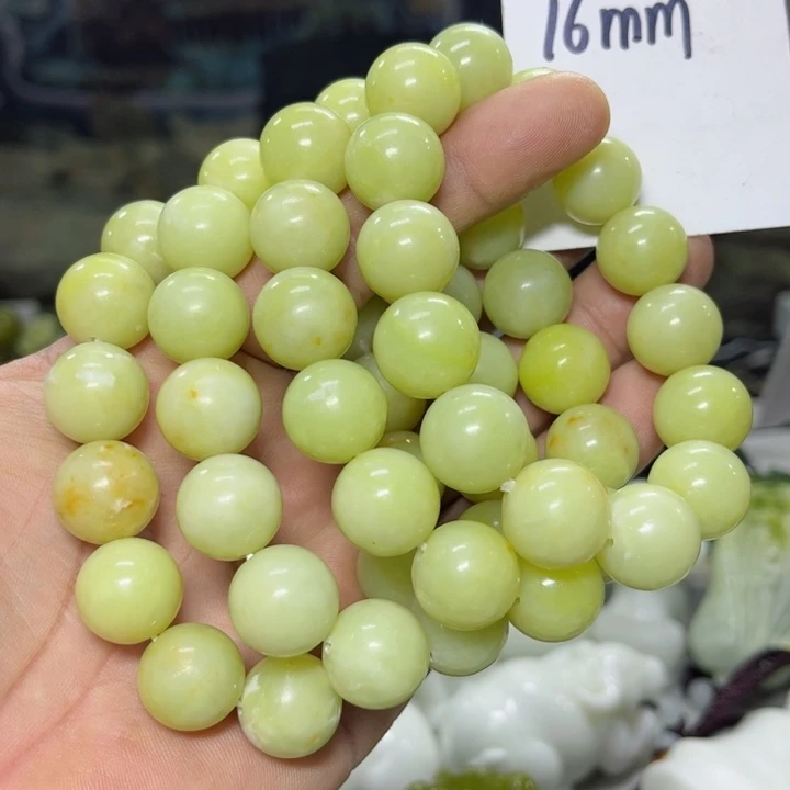 蛇纹石玉手串未镶嵌