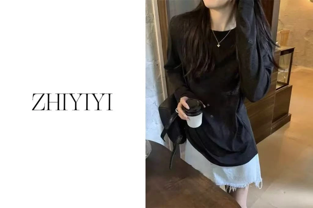 【ZHIYIYI】娟子推荐  2805款时尚百搭扩版冰丝防晒长袖T恤