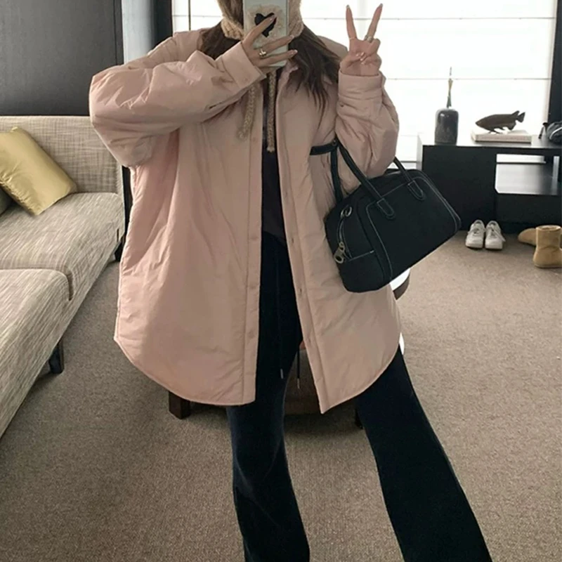（衣兮韩系通勤棉服外套）88105秋冬高级感搭配气质出众保暖外套H