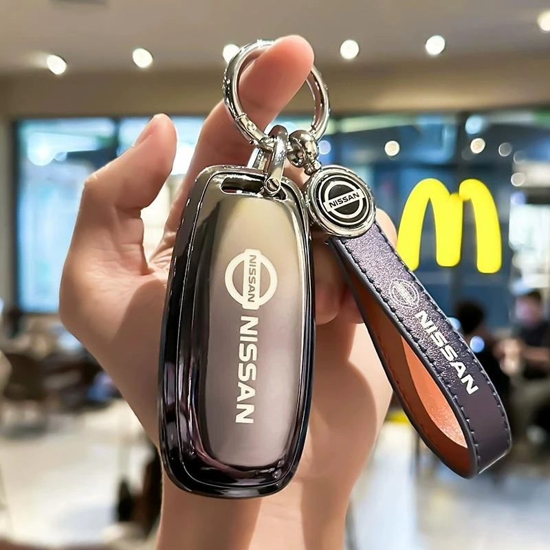 适用日产天籁钥匙套女23新款14代轩逸尼桑艾睿雅高档壳包车保护扣