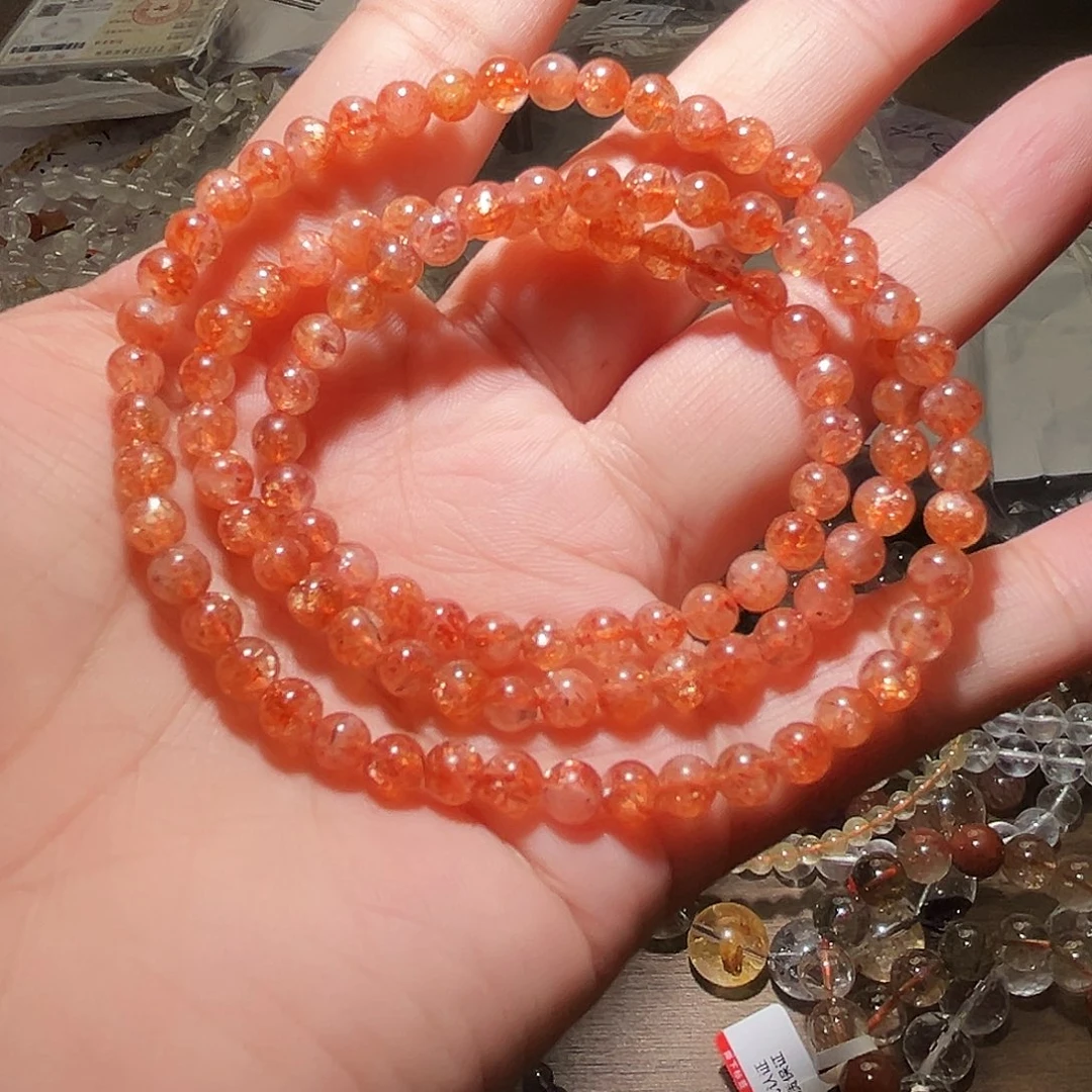水晶手链未镶嵌金太阳多圈