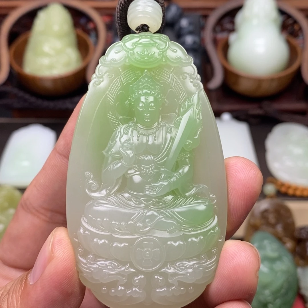 m***k和田玉未镶嵌颈饰