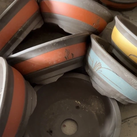 紫砂花盆  100-7。25-10