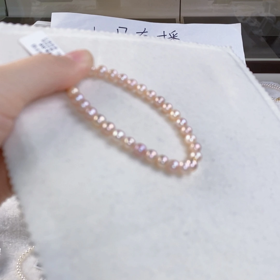 淡水珍珠手绳银S925镶嵌