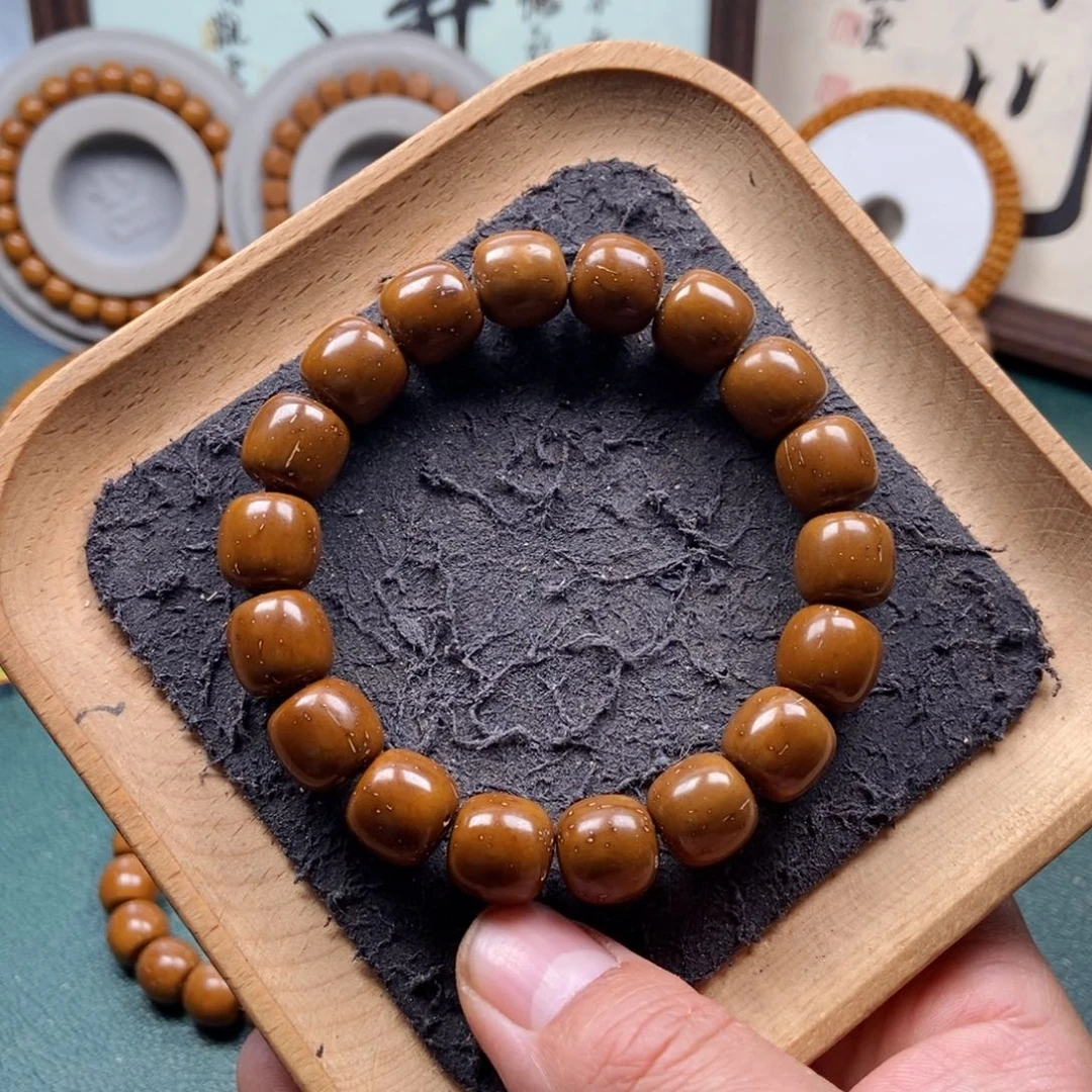 紫金鼠手串12.8mm近实心老型