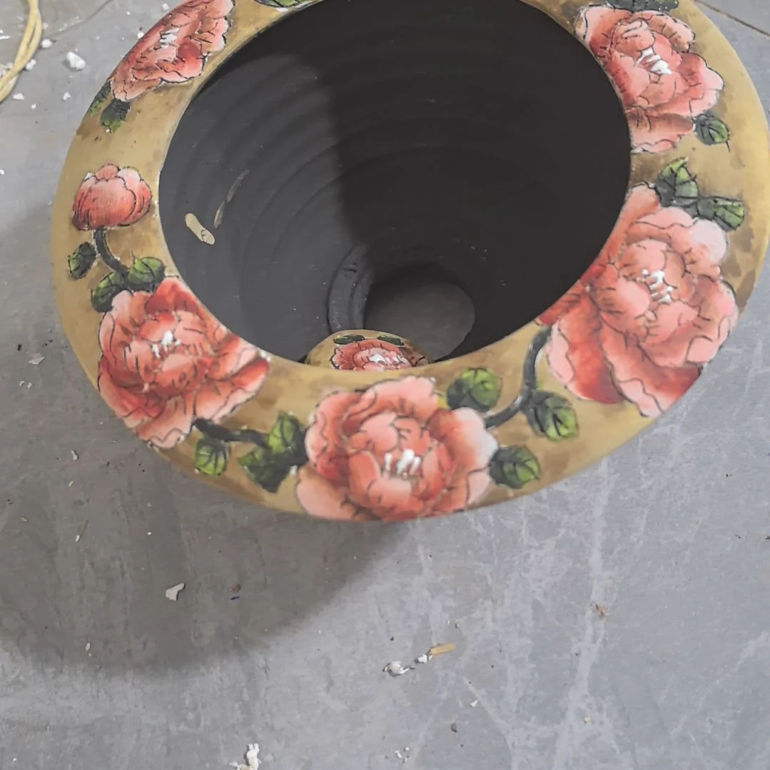 小***A红泥花盆微瑕疵处理