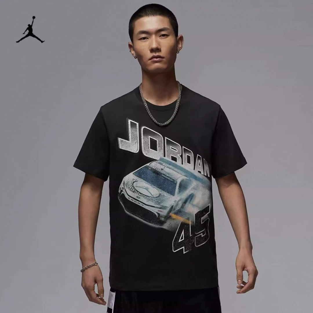 NIKE/耐克男款SS25时尚休闲舒适透气短袖T恤黑色IB7352045