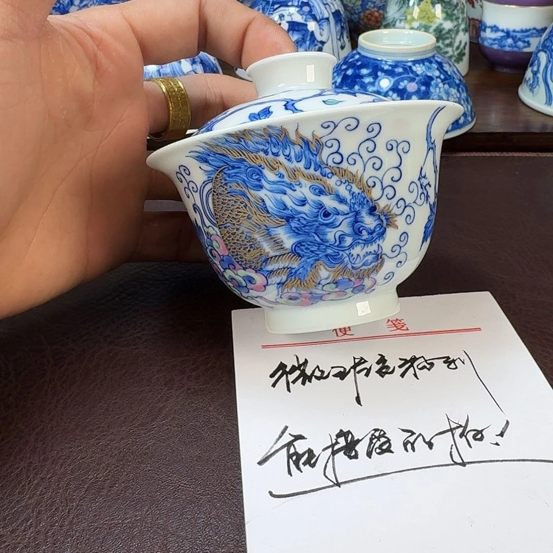 瓷片当代景德镇陶瓷手绘茶具