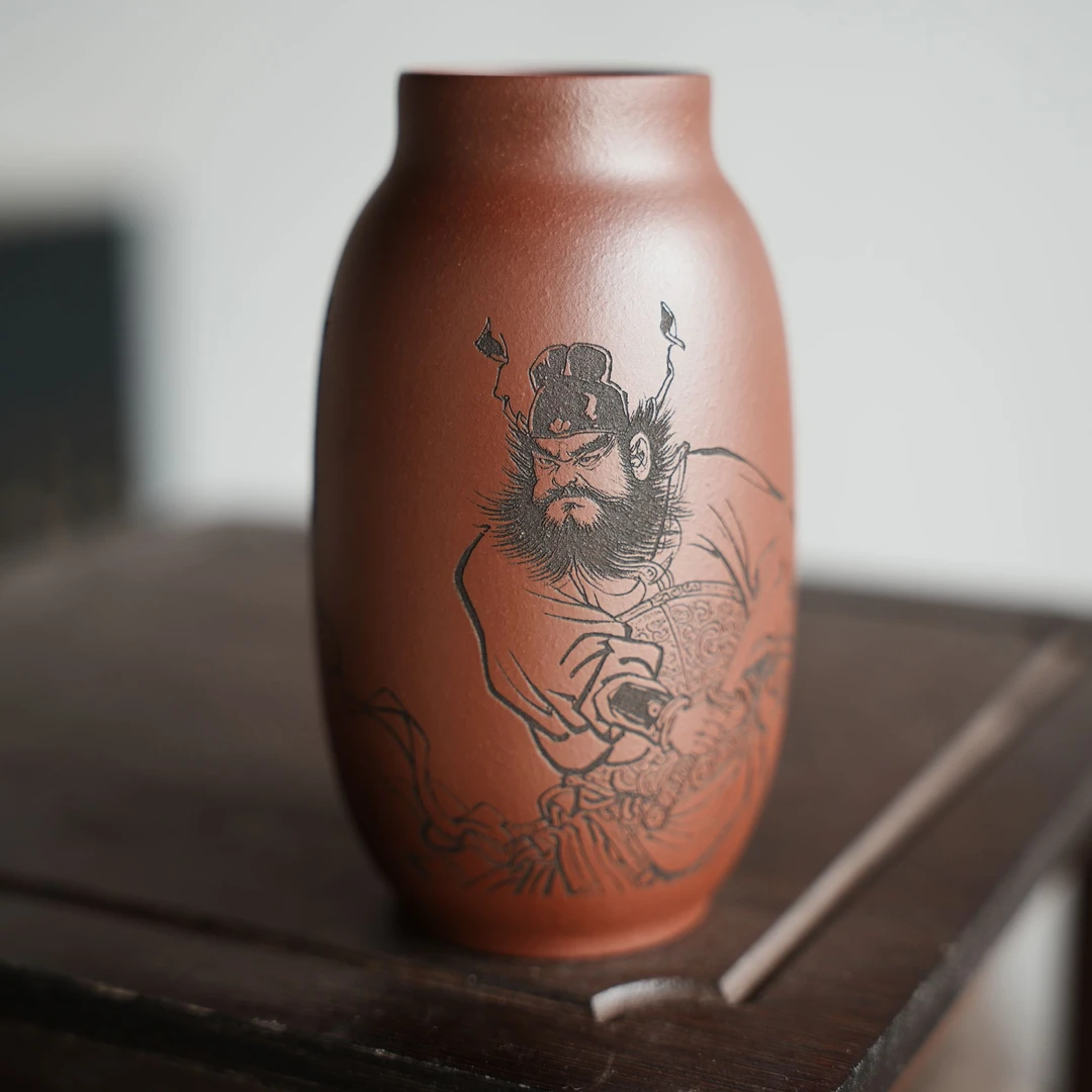 钟馗 紫泥 龙蛋 380cc 紫砂随行杯