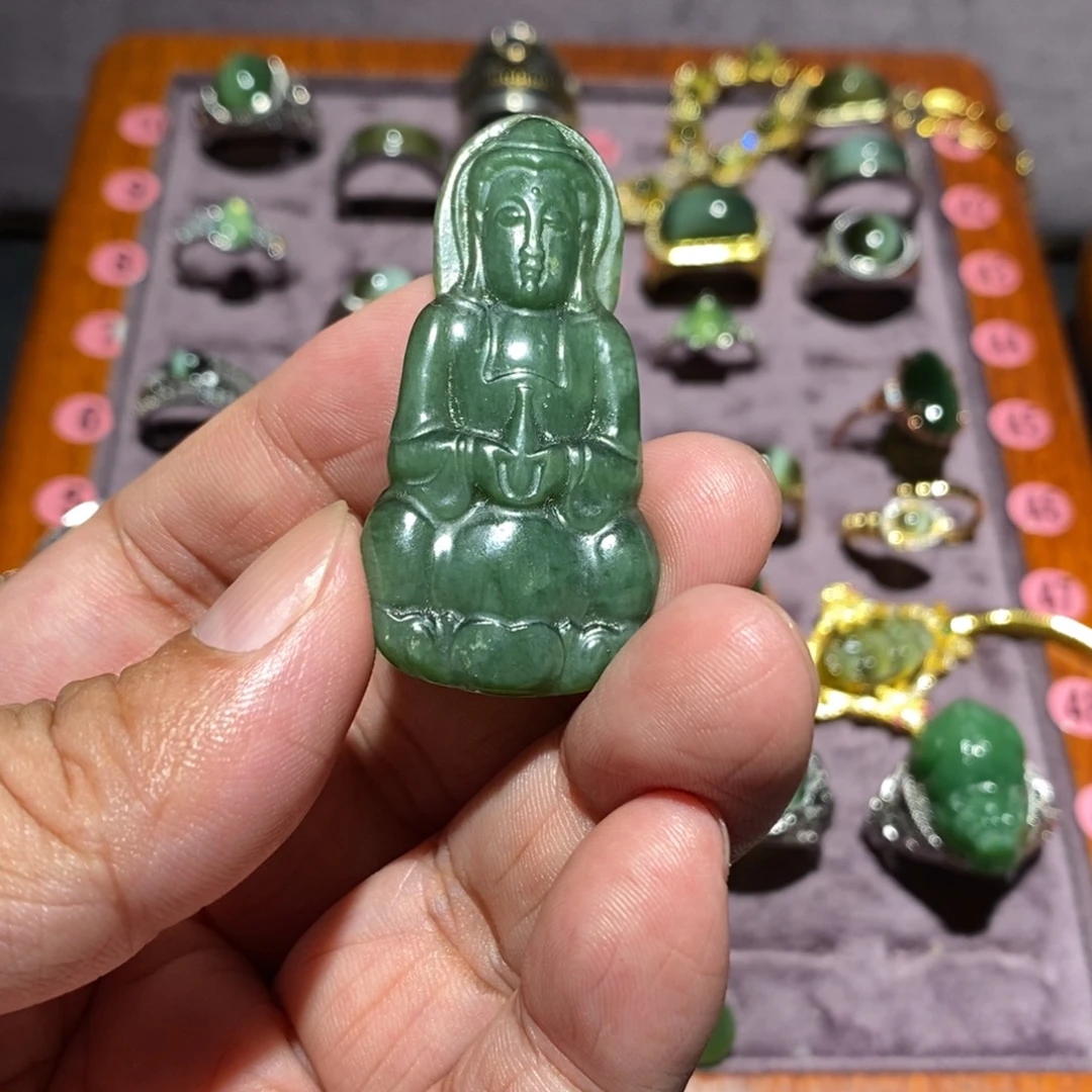 5***3和田玉（碧玉）未镶嵌颈饰