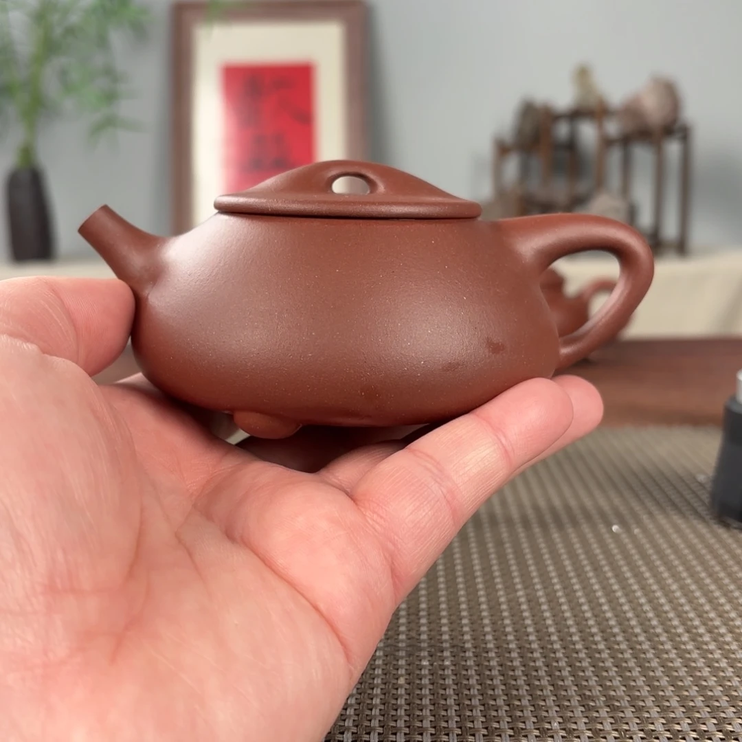 紫砂茶壶c*v微瑕黄龙山原矿紫砂壶