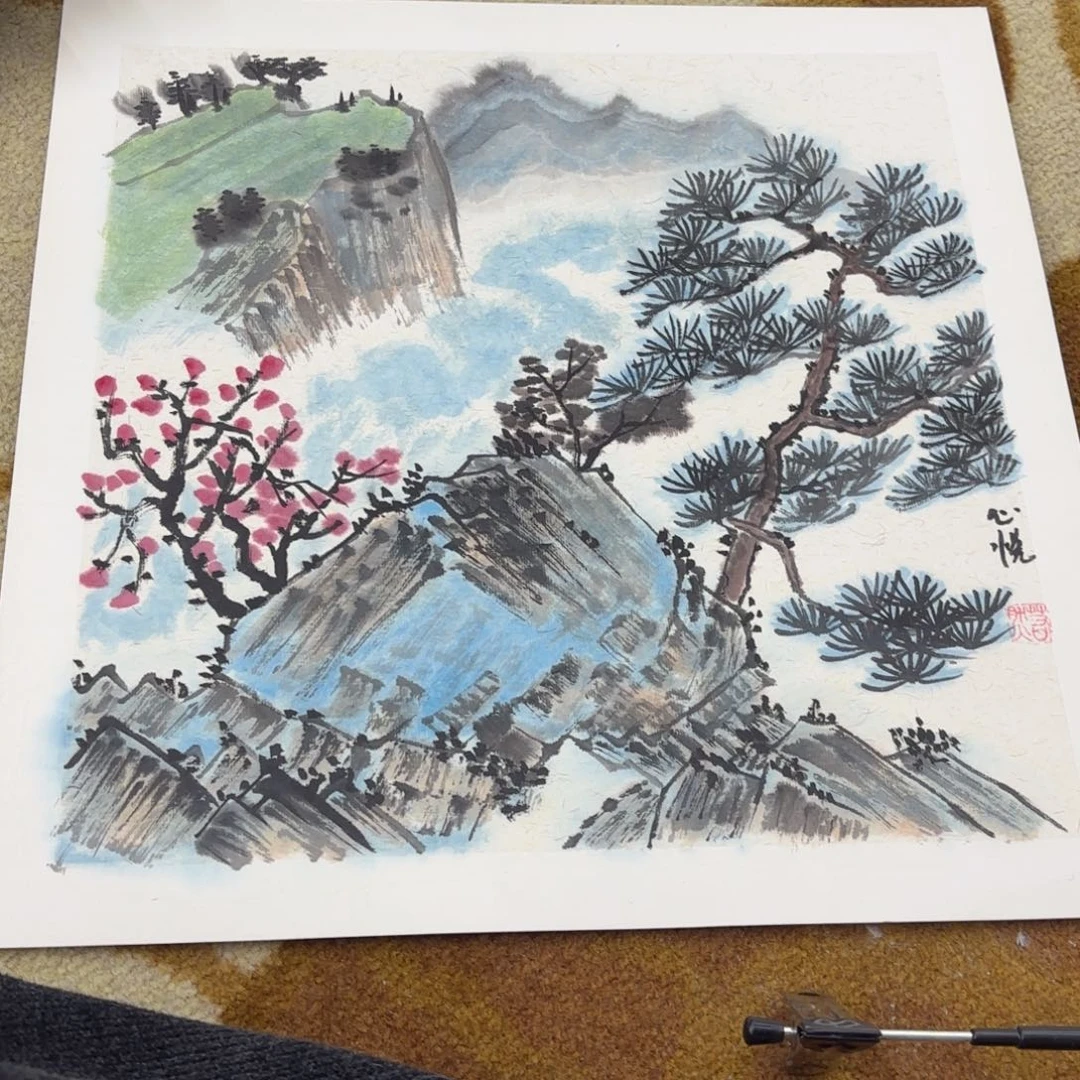 国画38-38卡纸作品艺