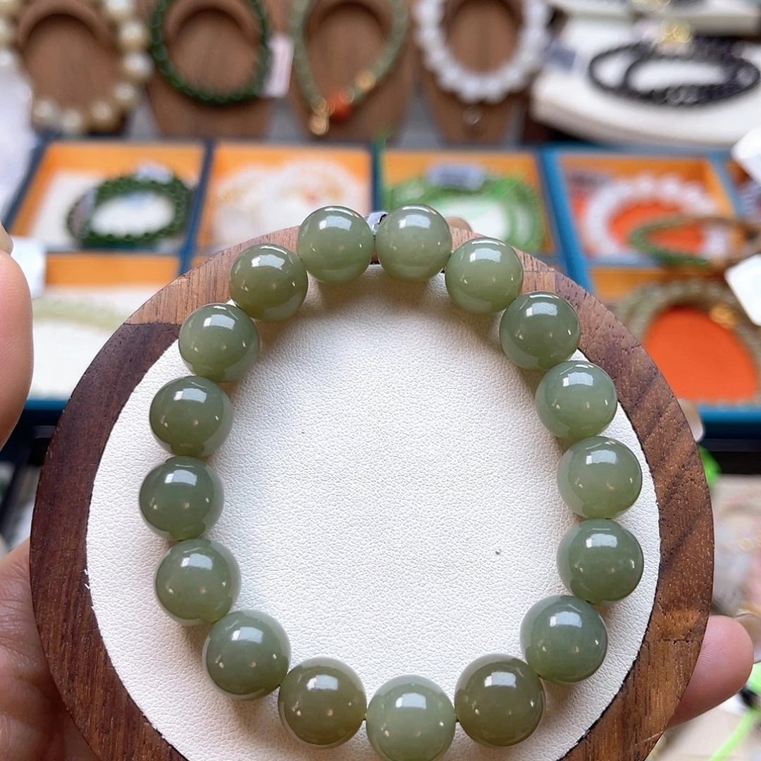 和田玉未镶嵌手串A56卡11