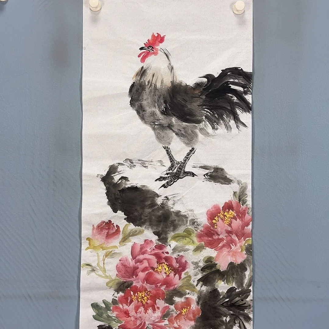 国画629 牡丹一如你的青花