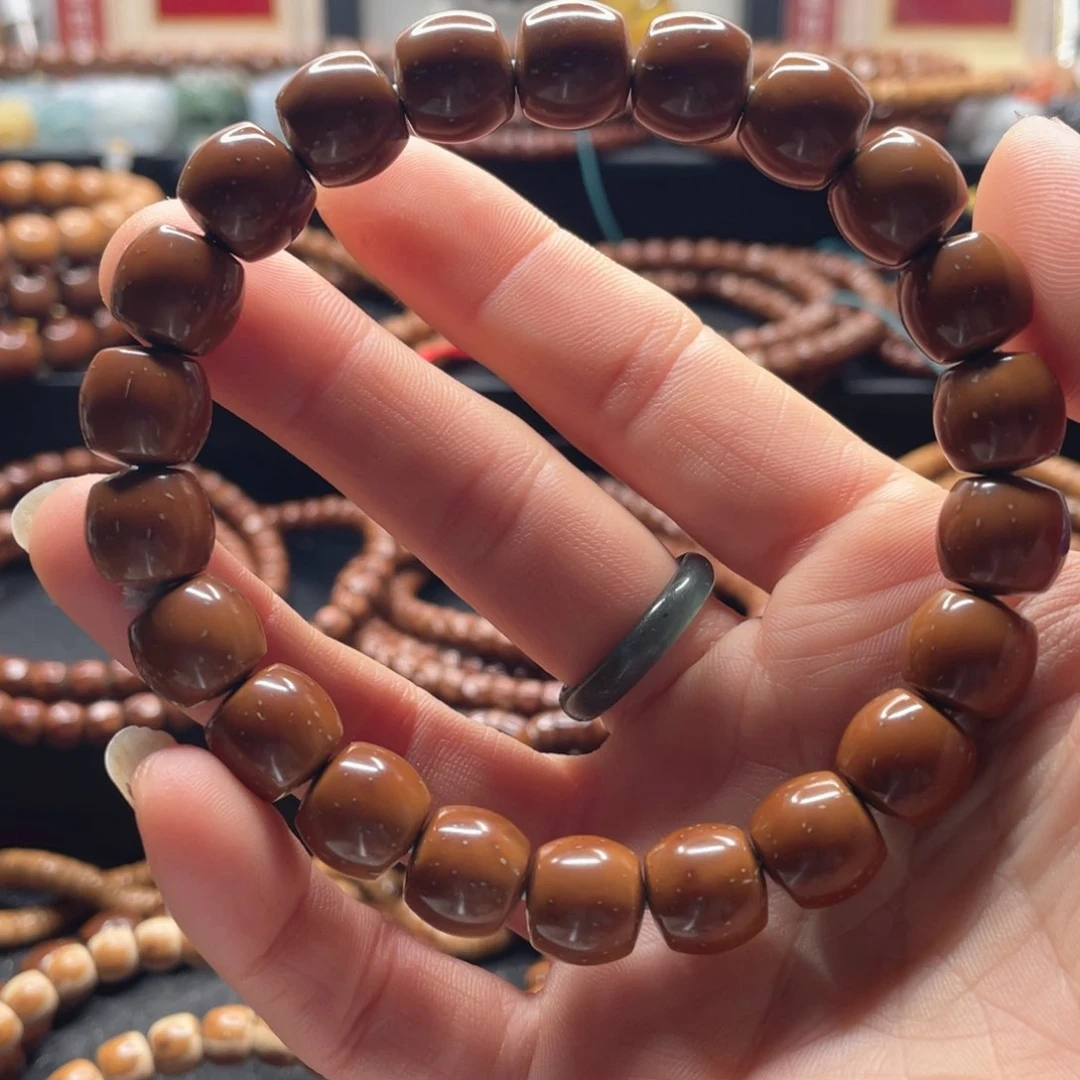 紫金鼠手串11*10实心弧切手串，福利款