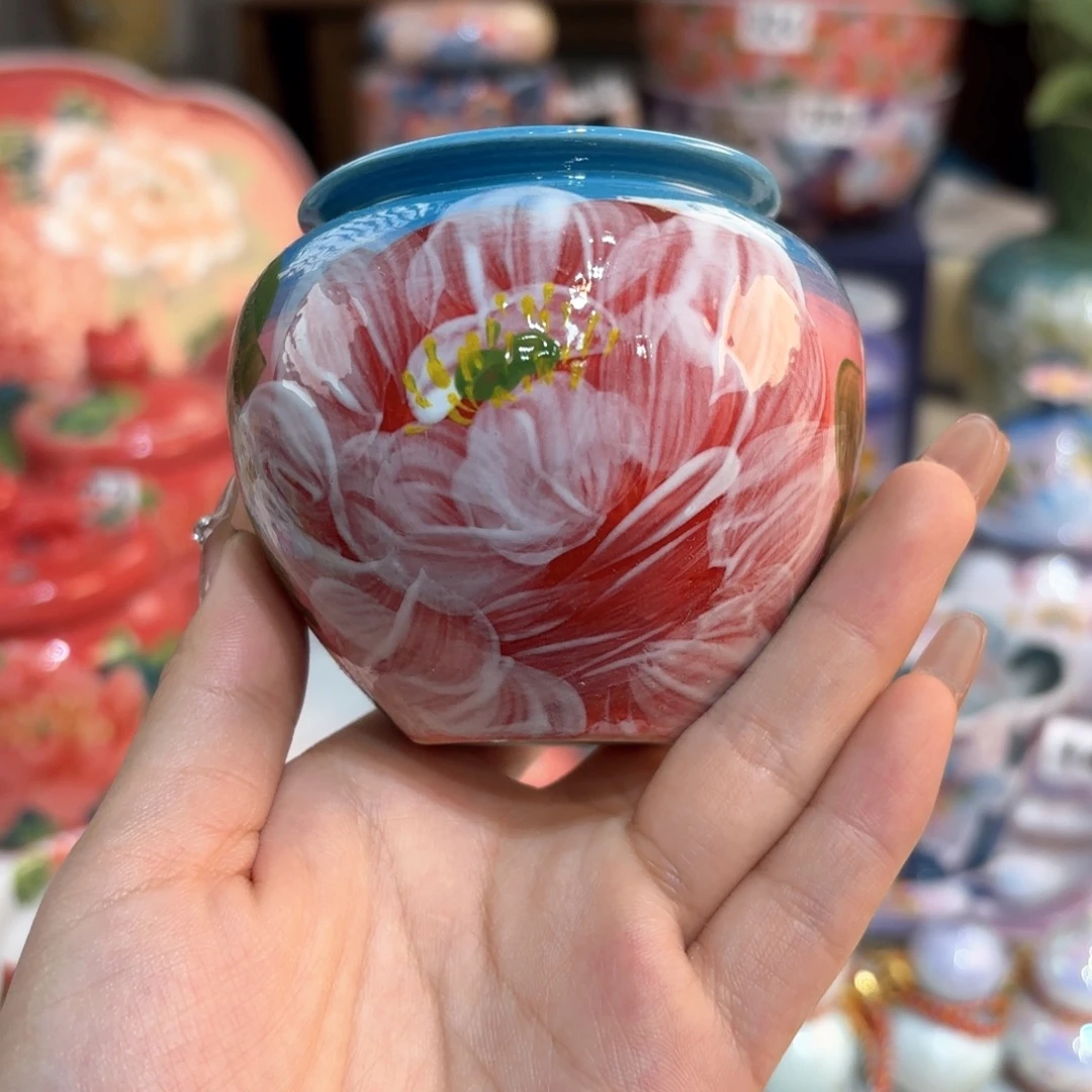 景德镇手绘高温釉下彩陶瓷茶具