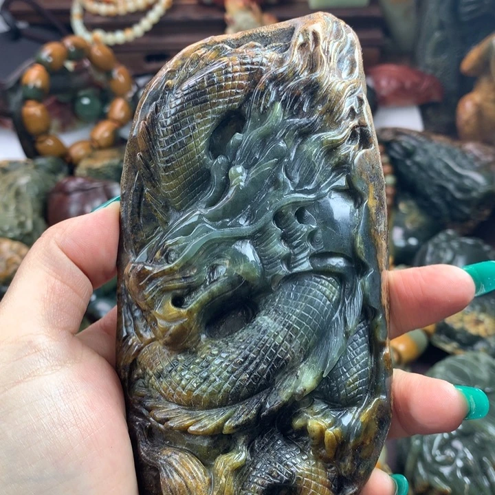 岫岩河磨玉（透闪石质玉）把件未镶嵌