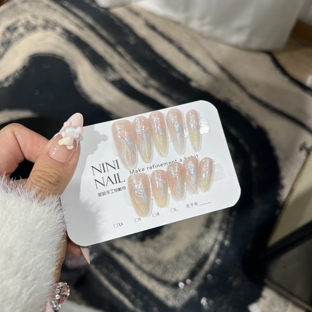 NINI【流光锦鲤】手绘锦鲤荷花鱼尾水彩晕染