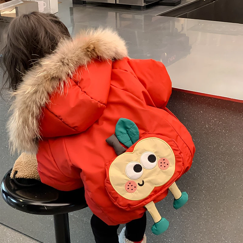 女童棉服秋冬季2025新款洋派女宝宝冬装夹棉衣服儿童棉袄女孩外套