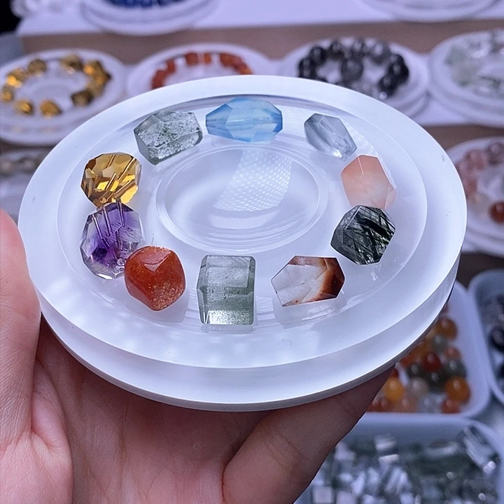 水晶天然水晶定制打孔不退换未镶嵌