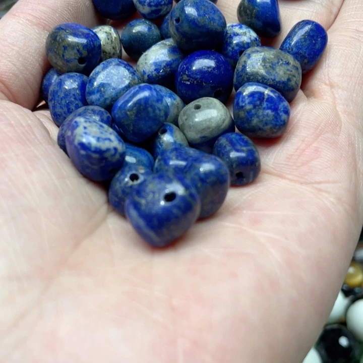 玛瑙/玉髓合金珠宝半成品30颗11mm青金石