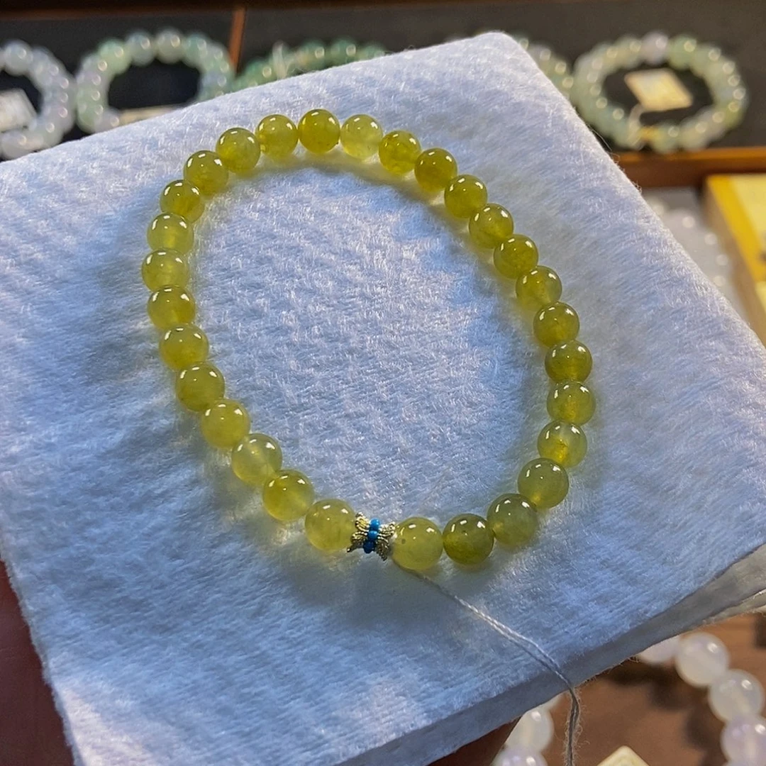 定制翡翠未镶嵌翡翠手串卡6+